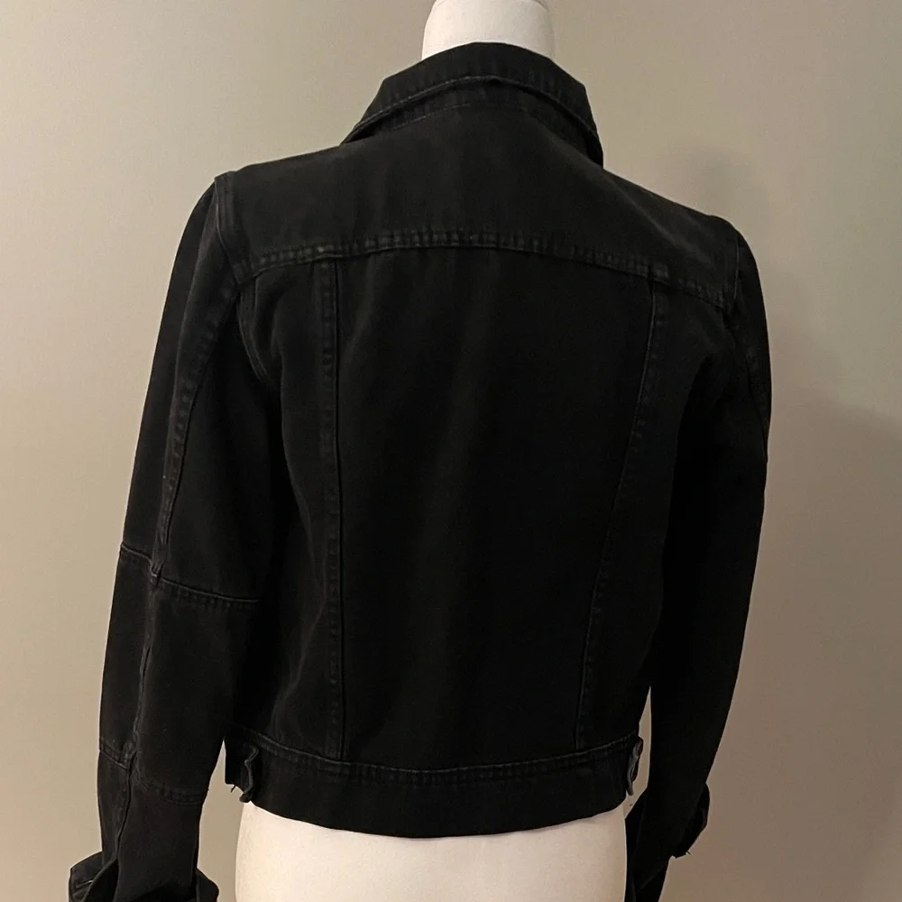 Nordstrom (Free People) Black Denim Jacket- never worn without tags - Picture 5 of 7
